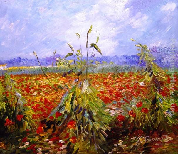 Vincent van Gogh A Field With Poppies